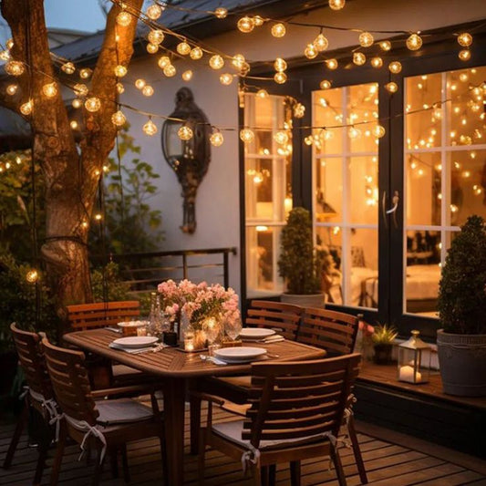 Create Cozy Outdoor Nights: Waterproof LED String Lights for Patios & Parties