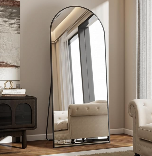 Elegant & Versatile: Arched Full-Length Mirror to Brighten Any Room