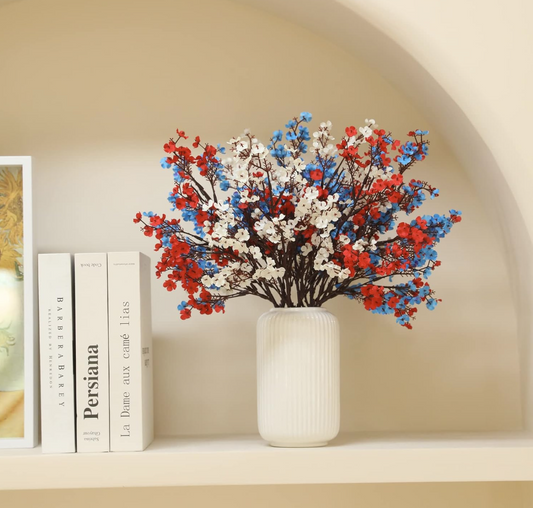 Easy Patriotic Decor: Silk Baby’s Breath Flowers for Stunning 4th of July Centerpieces